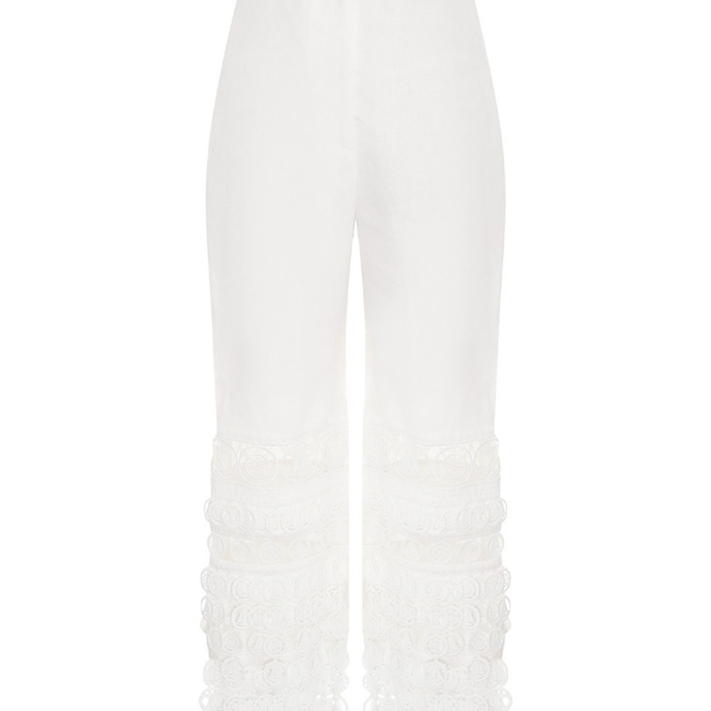 ZIMMERMAN Nautical White Linen Pants - Picture 12 of 17
